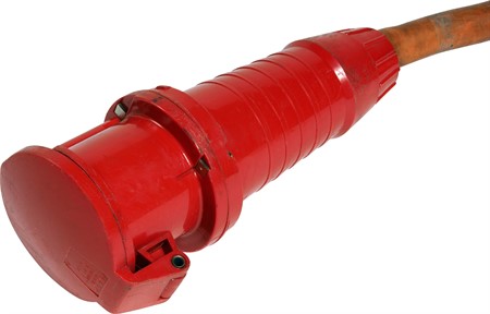 Eluttag 3-fas 63A, 400V, dygnet runt ström